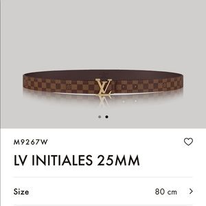 Louis Vuitton Womens Initiales Belt